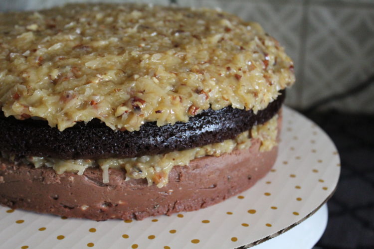 German Chocolate Cheesecake/cake - Recipes Inspired By Mom