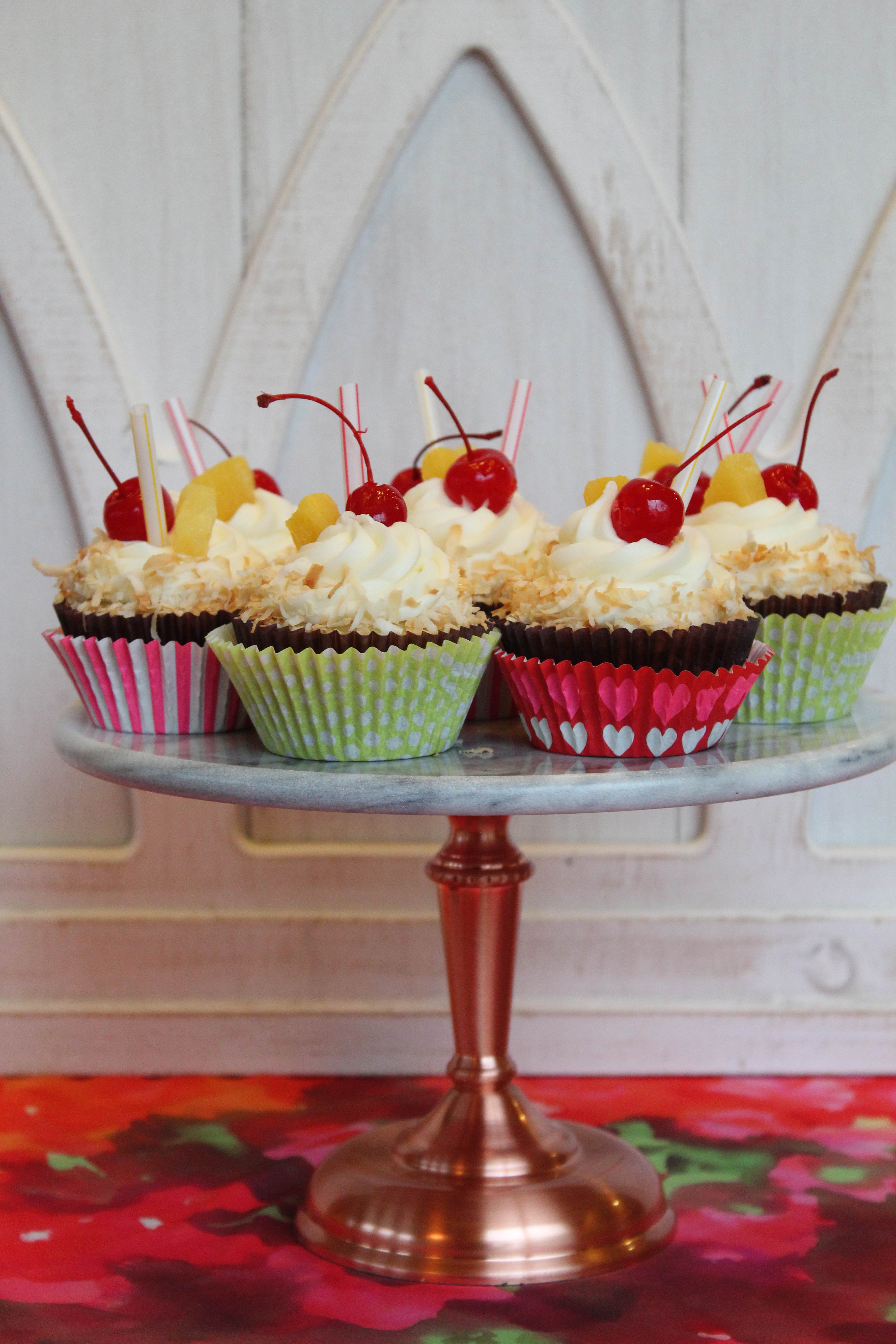 Pina Colada Cupcakes - Recipes Inspired by Mom