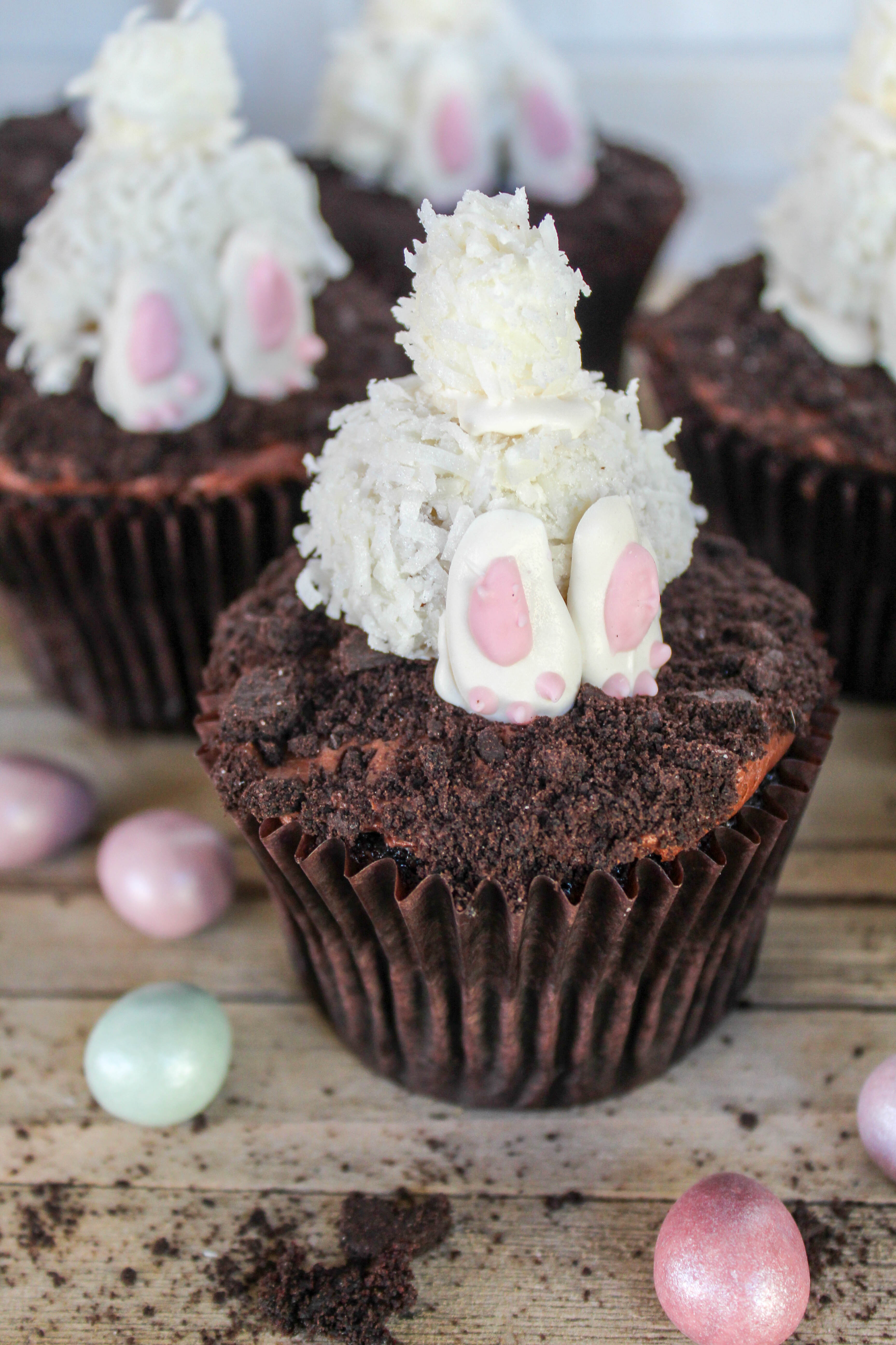Easter Bunny Butt Cupcakes - Recipes Inspired by Mom