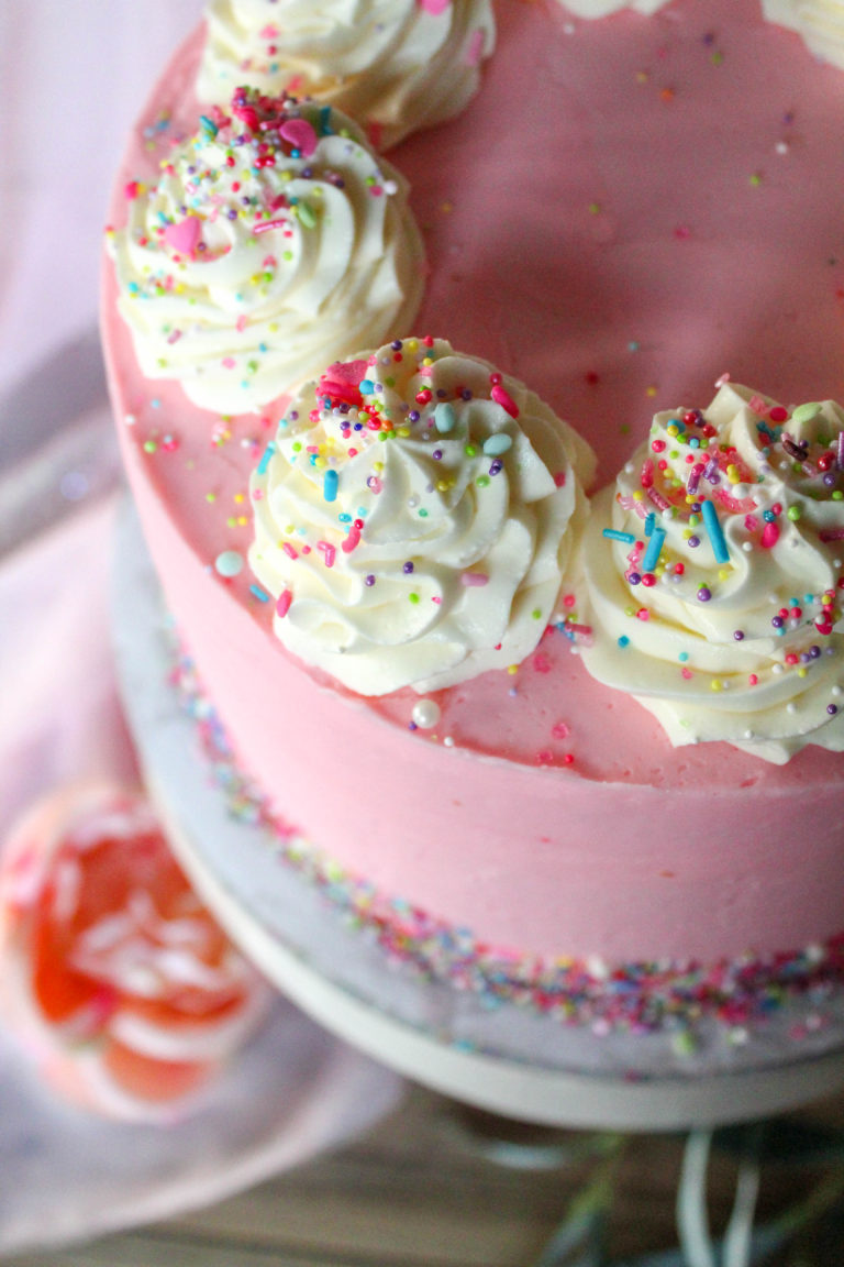 Birthday Cheesecake Cake - Recipes Inspired by Mom