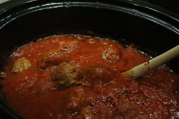Spaghetti sauce with meatballs and sausage - Recipes Inspired by Mom