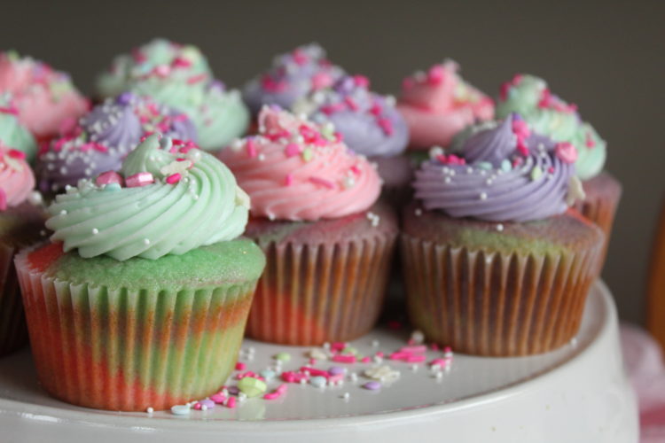 Pastel Swirl Cupcakes - Recipes Inspired by Mom