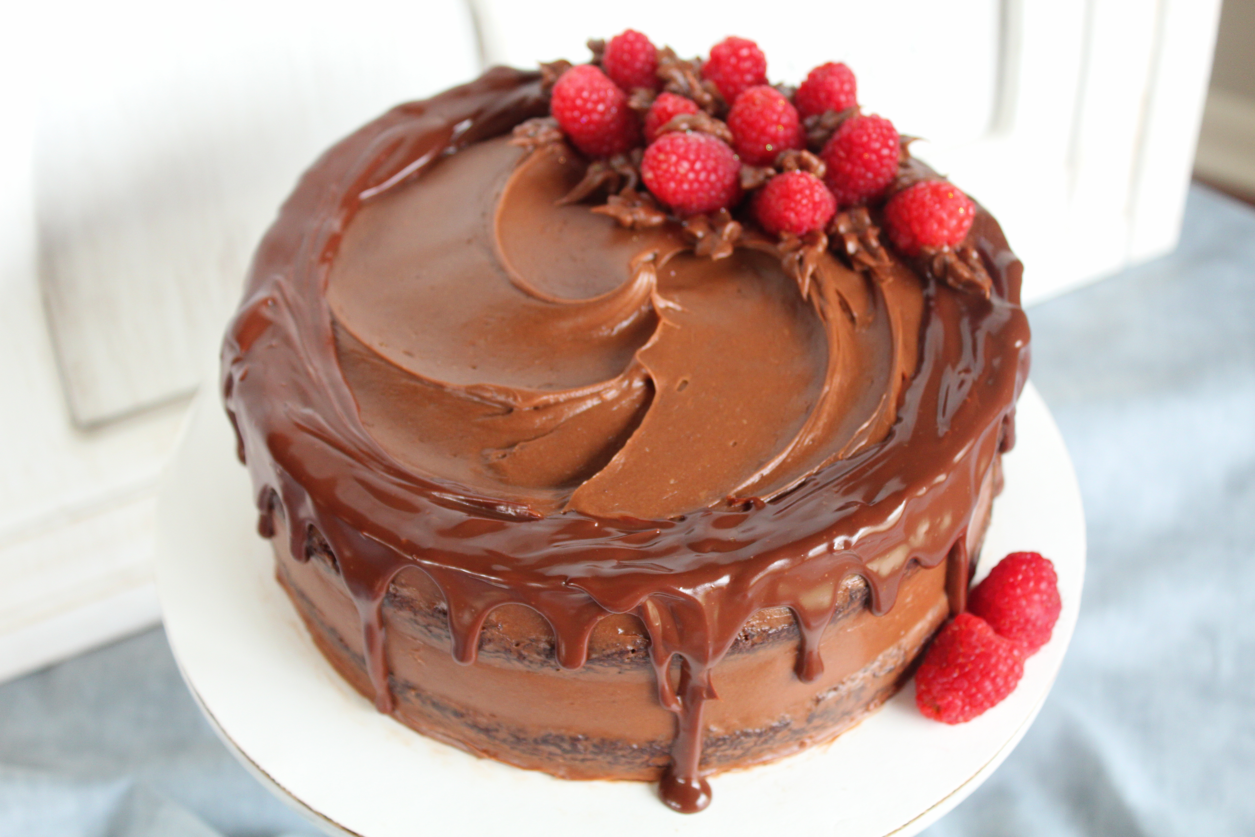 Raspberry Red Wine Chocolate Cake - Recipes Inspired by Mom