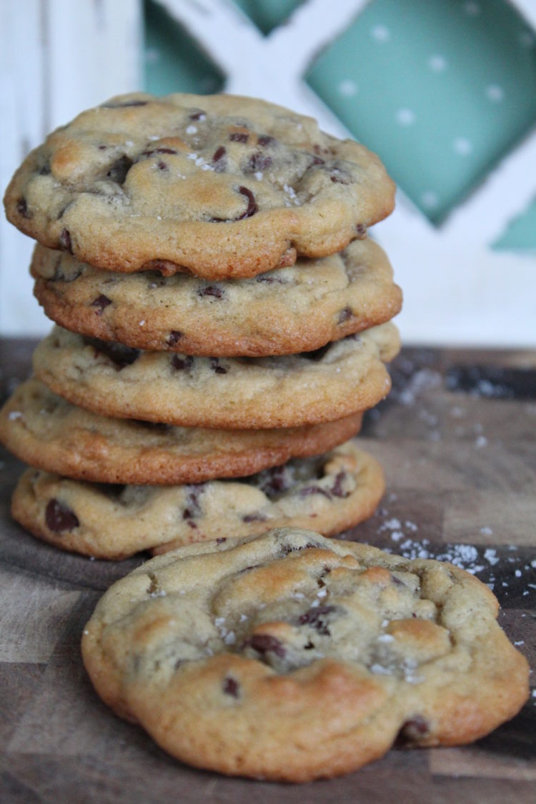 Chocolate Chip Cookies with Sea Salt - Recipes Inspired by Mom