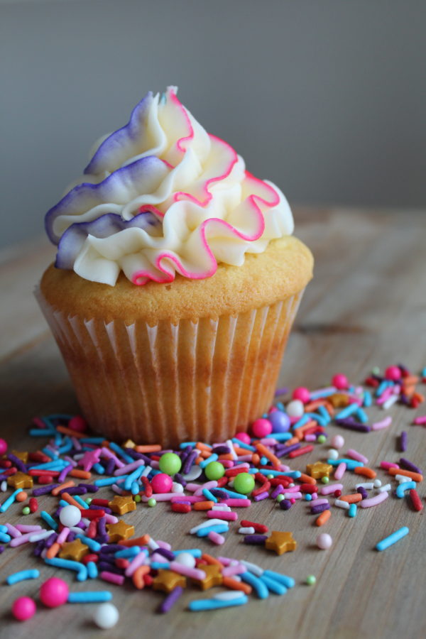 Vanilla Pinata Cupcakes - Recipes Inspired by Mom