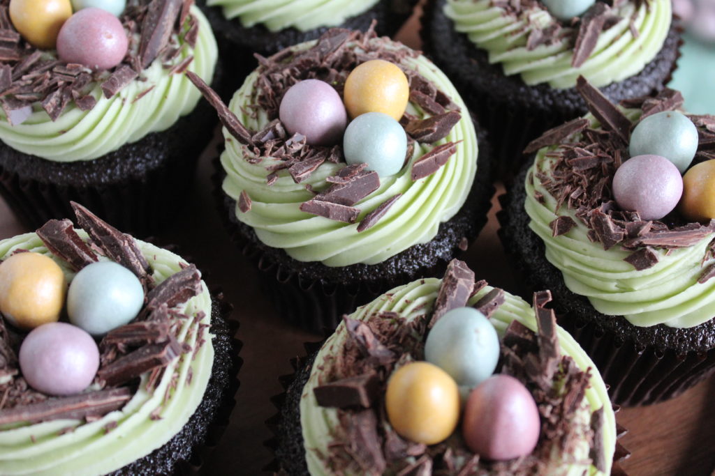 Bird Nest Cupcakes 