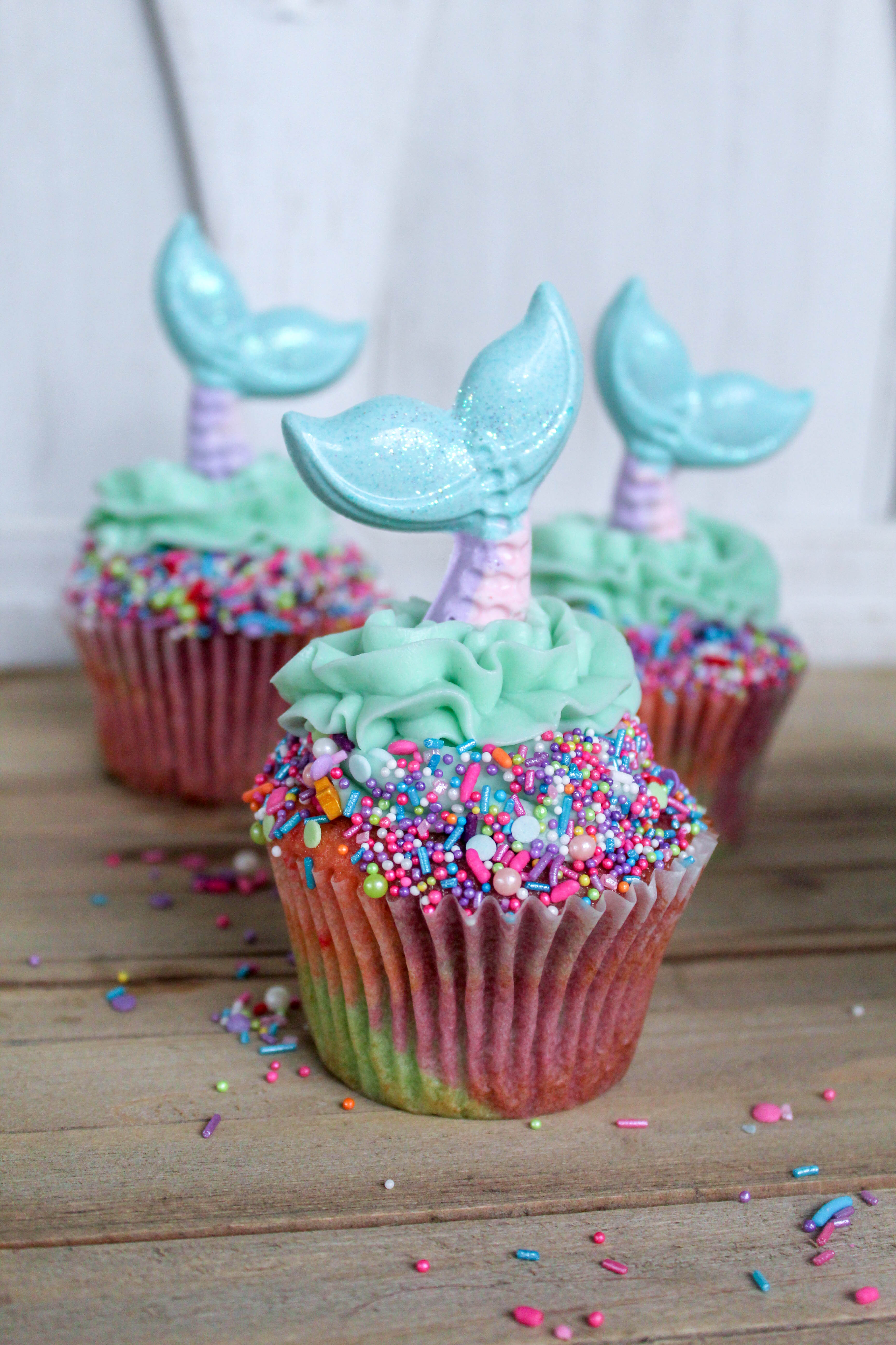 Mermaid Cupcakes - Recipes Inspired by Mom