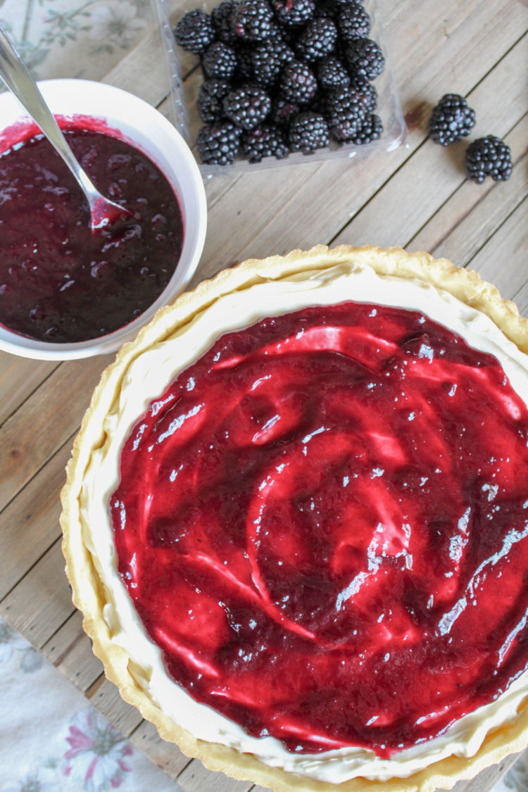 Julie's Blackberry Cream Cheese Tart - Recipes Inspired by Mom