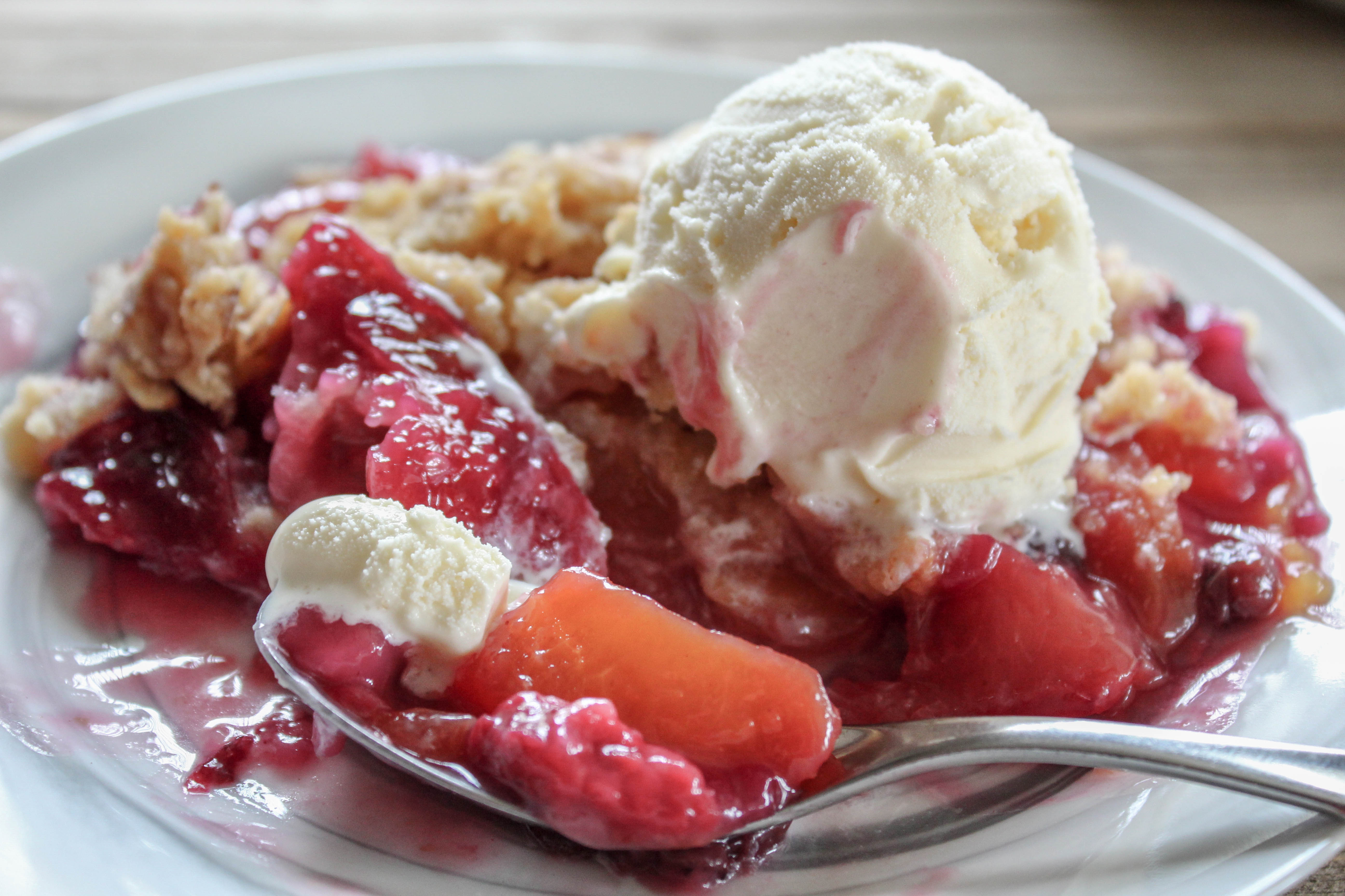 Peach and Berry Cobbler - Recipes Inspired by Mom