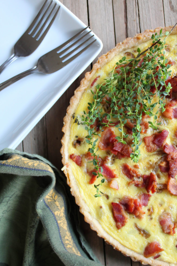 French Onion Bacon Tart - Recipes Inspired by Mom