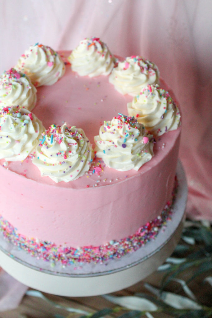 Birthday Cheesecake Cake - Recipes Inspired by Mom