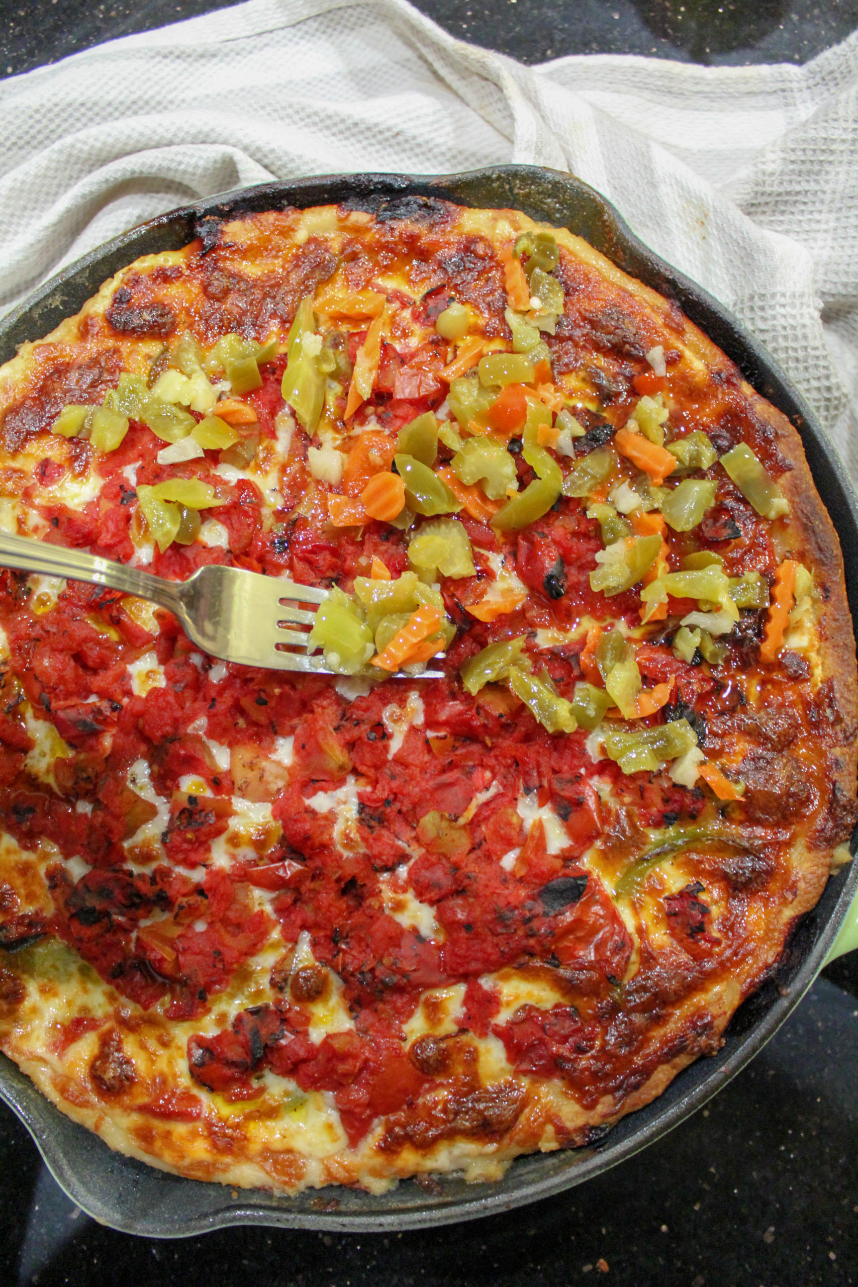 Chicago Style Italian Beef Deep Dish Pizza - Recipes Inspired by Mom