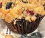 Blueberry Yogurt Muffins with Streusel Topping